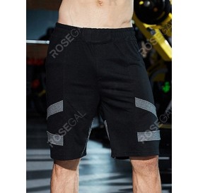 Knee-length Panel Casual Shorts - S