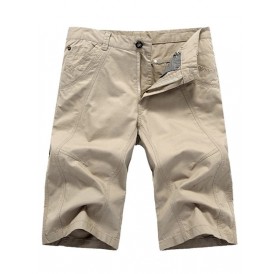 Leisure Style Cotton Cargo Shorts - 34