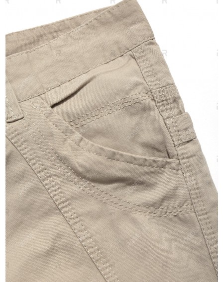 Leisure Style Cotton Cargo Shorts - 34