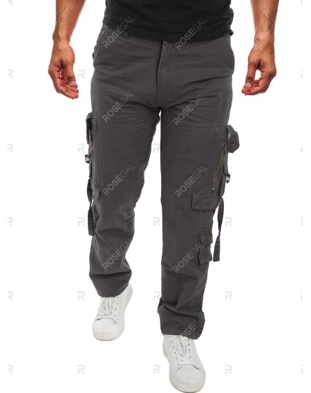 Pocket Decoration Casual Cargo Pants - 38