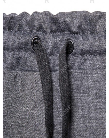 Camo Print Drawstring Casual Pants - 2xl