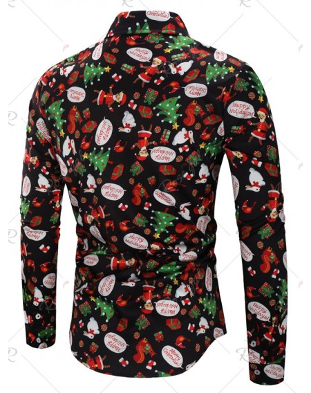 Christmas Animal Gifts Printed Long Sleeves Shirt - 2xl