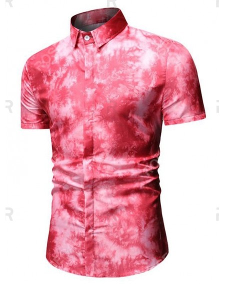Tie Dye Short Sleeve Shirt - M