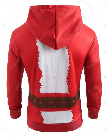Christmas Belt Candy Pattern Casual Hoodie - L