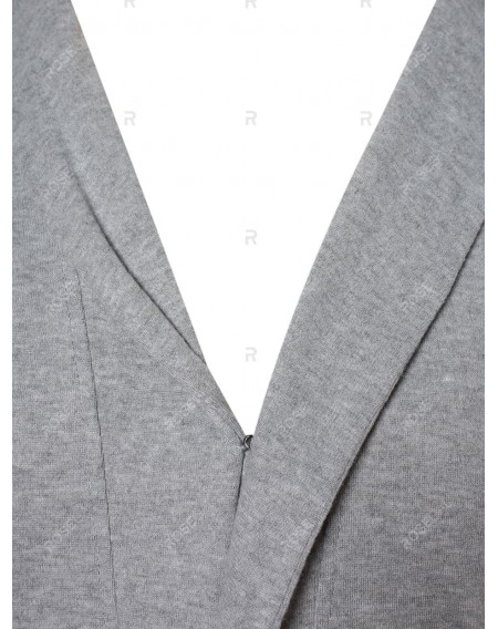 Button Up Shawl Collar Cardigan - 2xl