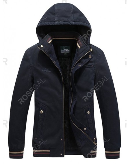 9862 - A532 Men's Winter Business Casual Jacket Dad Windbreaker Large Size Parka - L