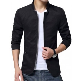 Casual Stand Collar Jacket for Man - 3xl