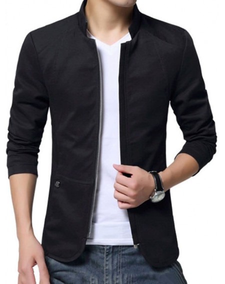 Casual Stand Collar Jacket for Man - 3xl